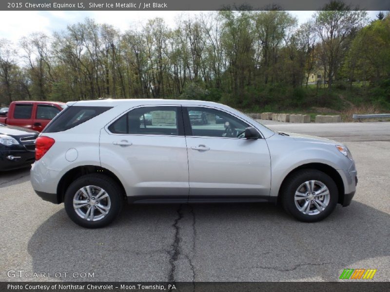 Silver Ice Metallic / Jet Black 2015 Chevrolet Equinox LS