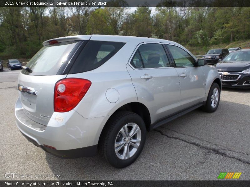 Silver Ice Metallic / Jet Black 2015 Chevrolet Equinox LS