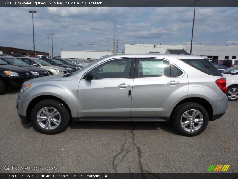 Silver Ice Metallic / Jet Black 2015 Chevrolet Equinox LS