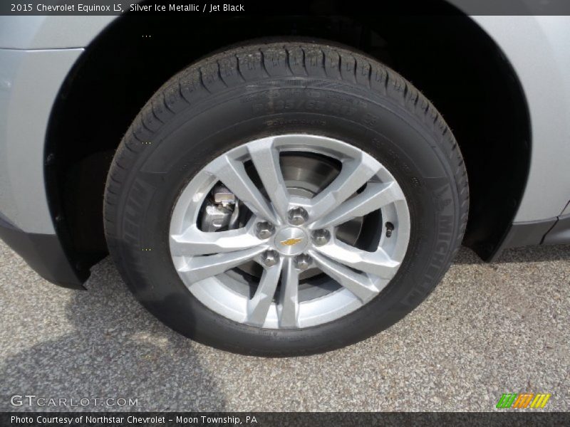 Silver Ice Metallic / Jet Black 2015 Chevrolet Equinox LS