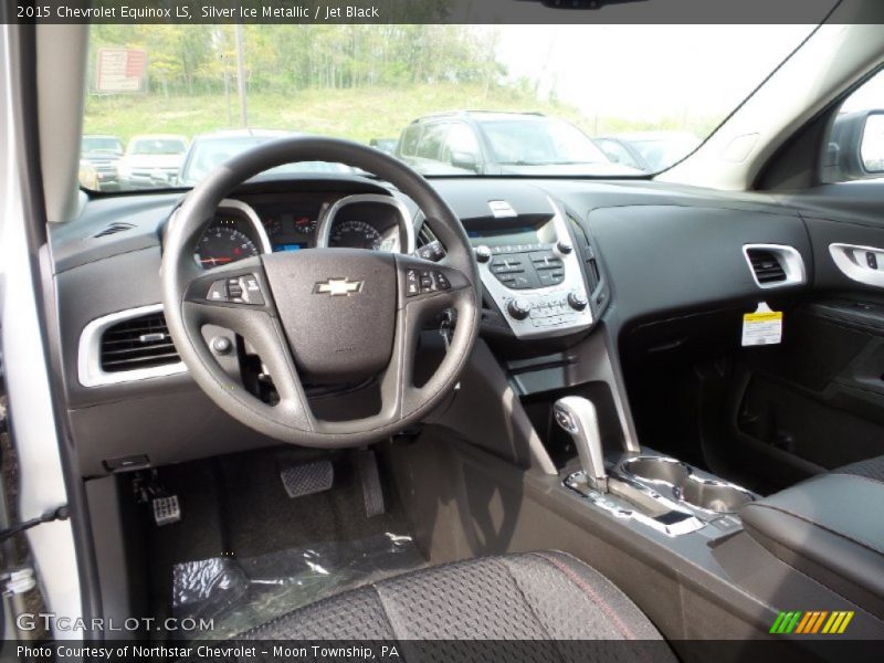 Silver Ice Metallic / Jet Black 2015 Chevrolet Equinox LS