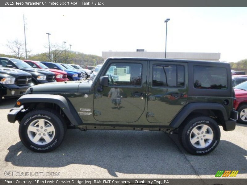 Tank / Black 2015 Jeep Wrangler Unlimited Sport 4x4