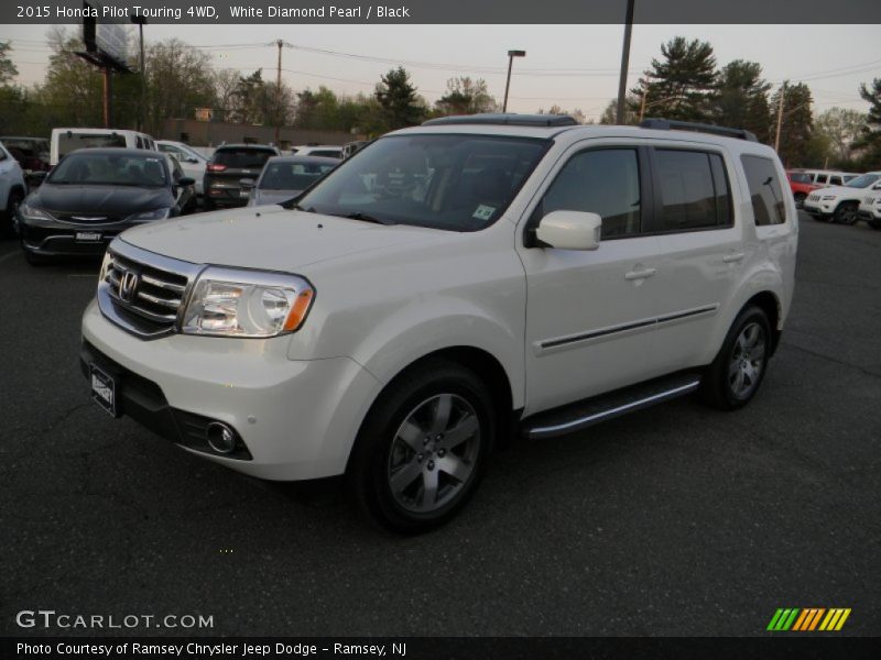 White Diamond Pearl / Black 2015 Honda Pilot Touring 4WD