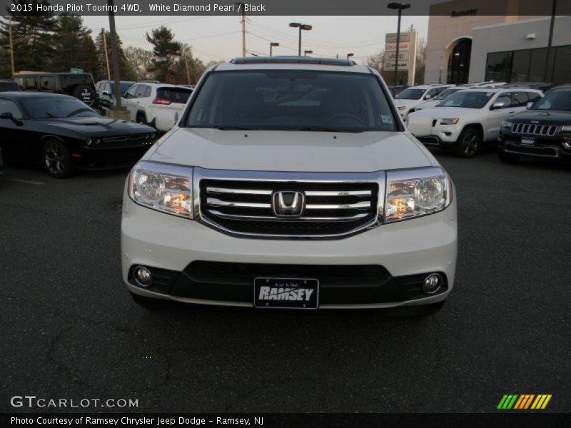 White Diamond Pearl / Black 2015 Honda Pilot Touring 4WD