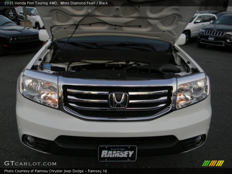 White Diamond Pearl / Black 2015 Honda Pilot Touring 4WD