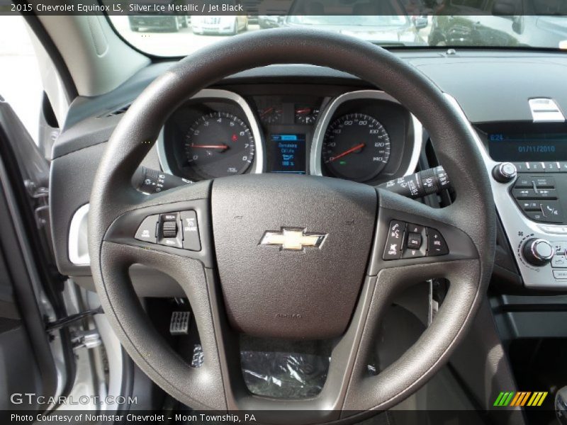 Silver Ice Metallic / Jet Black 2015 Chevrolet Equinox LS
