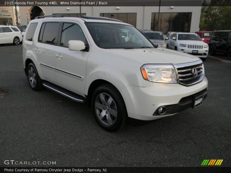 White Diamond Pearl / Black 2015 Honda Pilot Touring 4WD