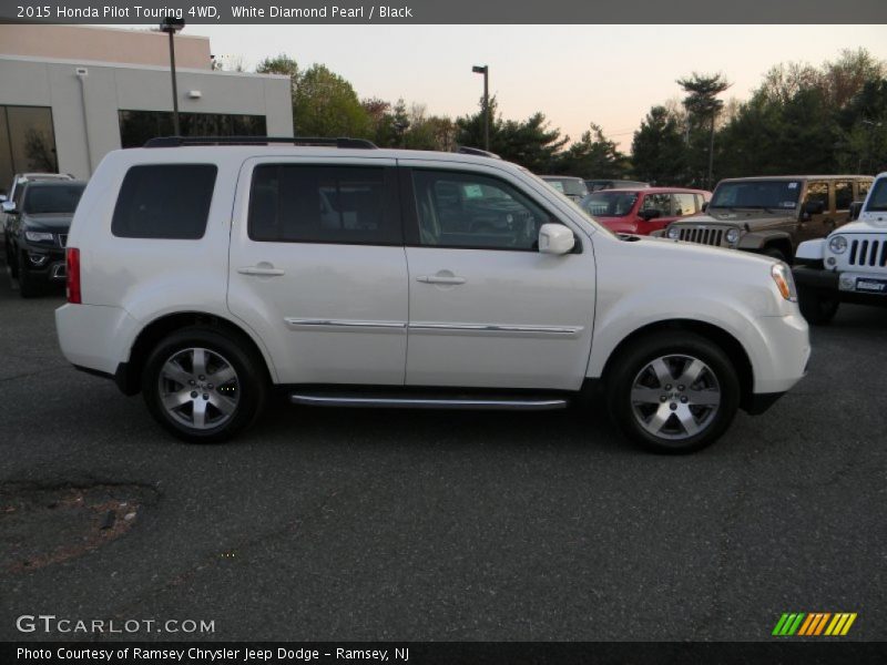 White Diamond Pearl / Black 2015 Honda Pilot Touring 4WD