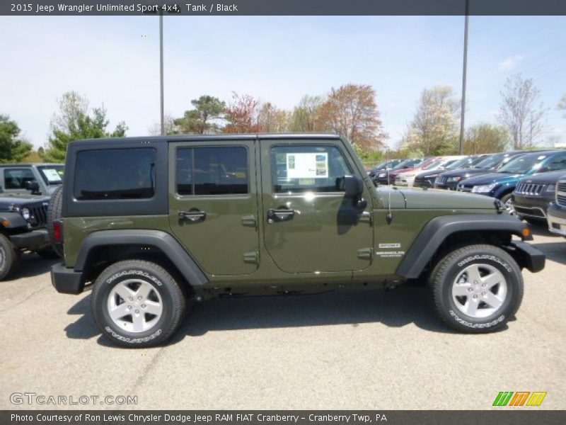 Tank / Black 2015 Jeep Wrangler Unlimited Sport 4x4