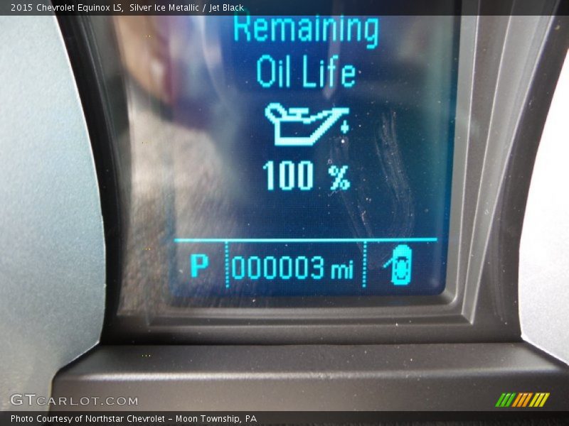 Silver Ice Metallic / Jet Black 2015 Chevrolet Equinox LS