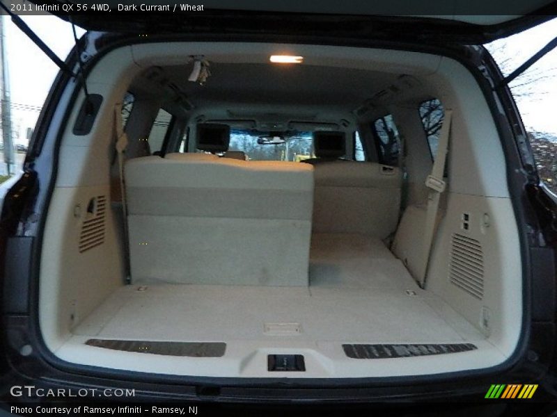 Dark Currant / Wheat 2011 Infiniti QX 56 4WD
