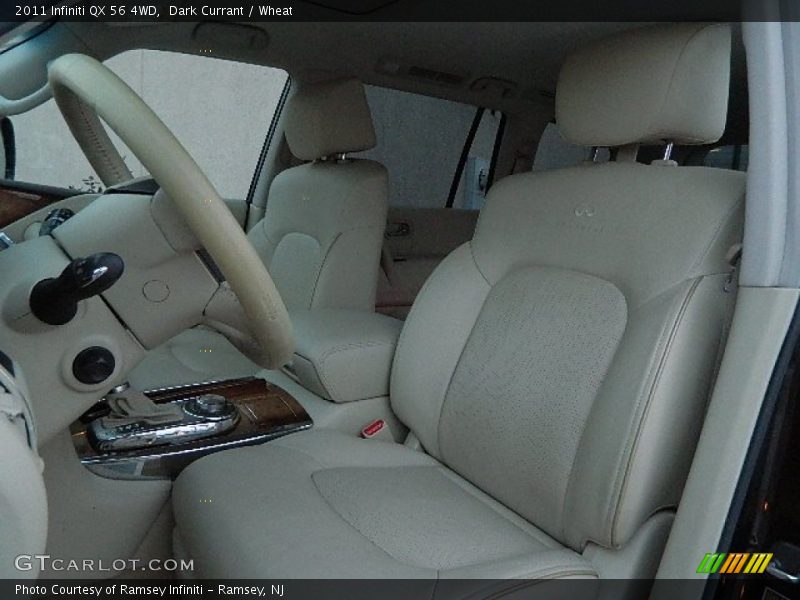 Dark Currant / Wheat 2011 Infiniti QX 56 4WD