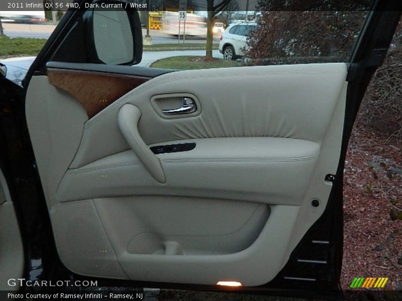 Dark Currant / Wheat 2011 Infiniti QX 56 4WD