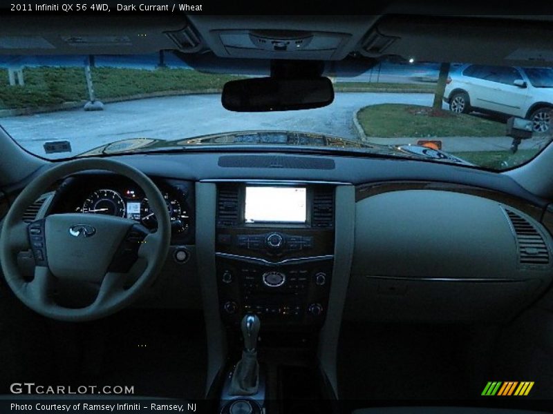 Dark Currant / Wheat 2011 Infiniti QX 56 4WD