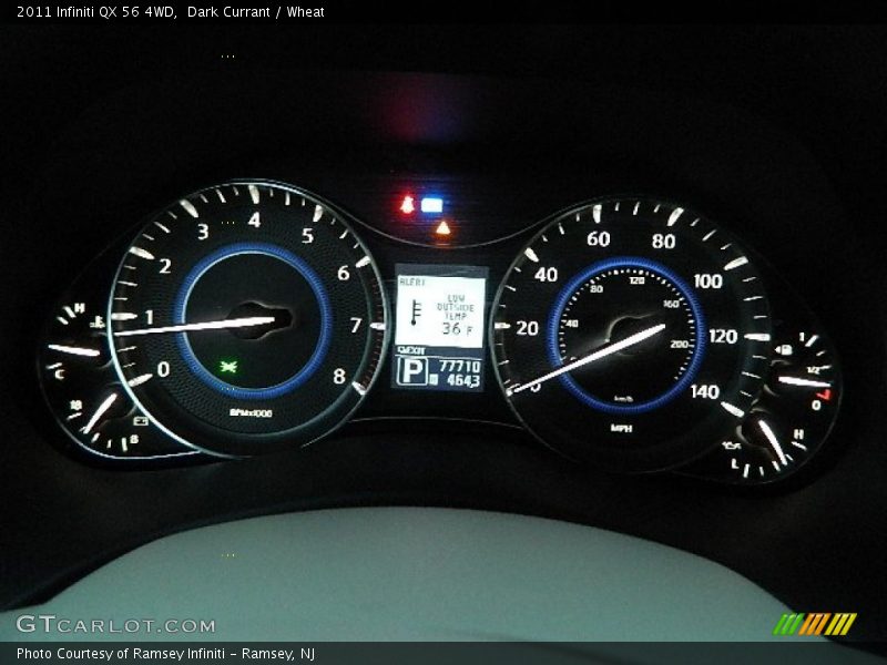 Dark Currant / Wheat 2011 Infiniti QX 56 4WD