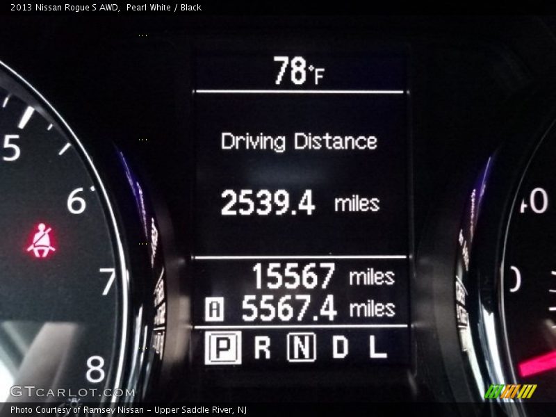 Pearl White / Black 2013 Nissan Rogue S AWD