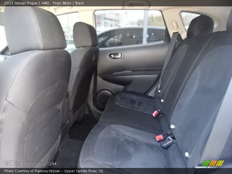 Pearl White / Black 2013 Nissan Rogue S AWD