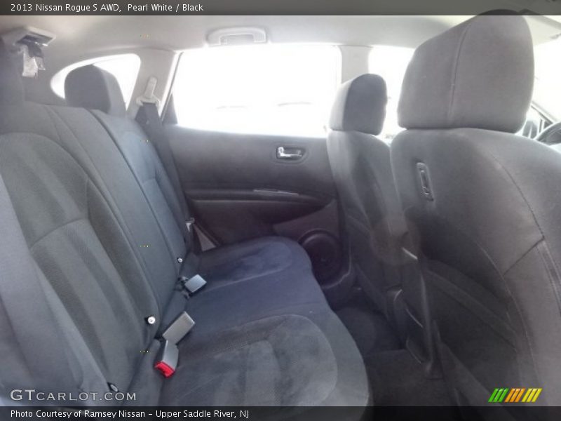 Pearl White / Black 2013 Nissan Rogue S AWD