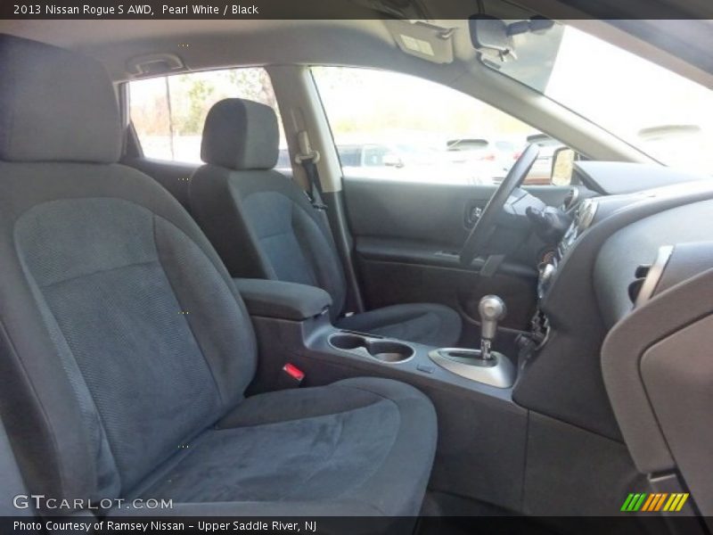 Pearl White / Black 2013 Nissan Rogue S AWD