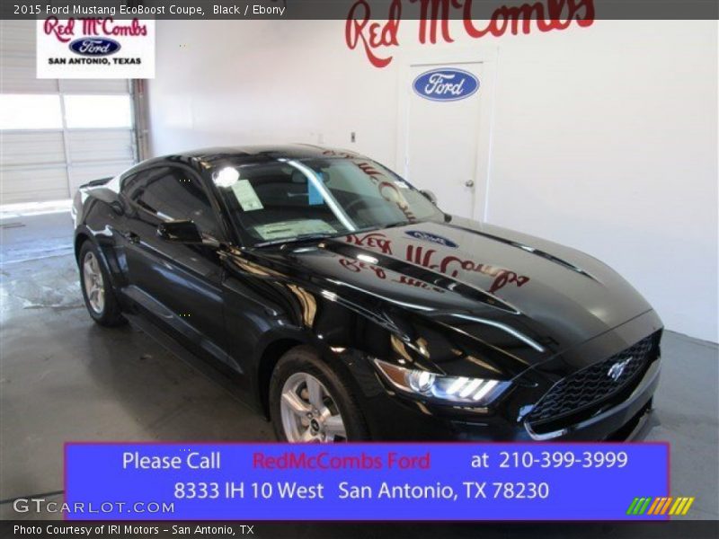 Black / Ebony 2015 Ford Mustang EcoBoost Coupe