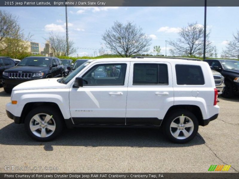 Bright White / Dark Slate Gray 2015 Jeep Patriot Latitude