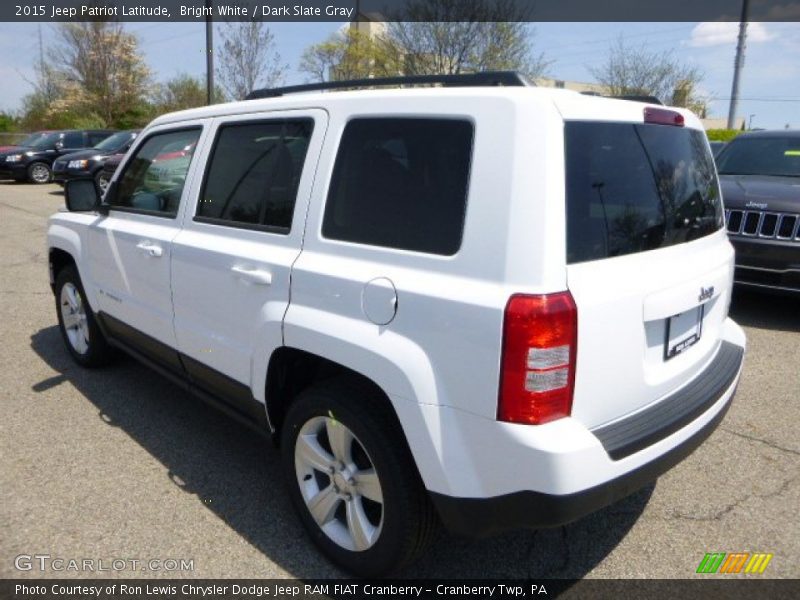 Bright White / Dark Slate Gray 2015 Jeep Patriot Latitude