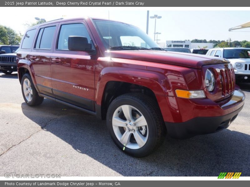 Deep Cherry Red Crystal Pearl / Dark Slate Gray 2015 Jeep Patriot Latitude