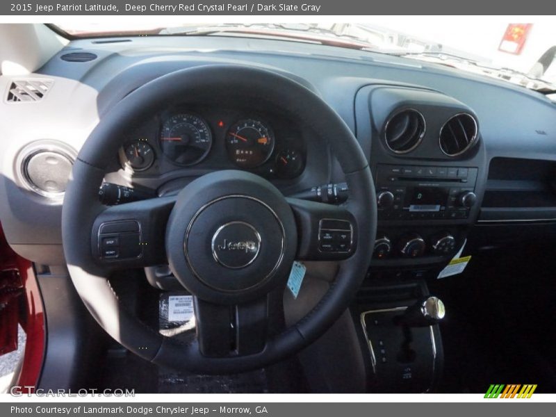 Deep Cherry Red Crystal Pearl / Dark Slate Gray 2015 Jeep Patriot Latitude