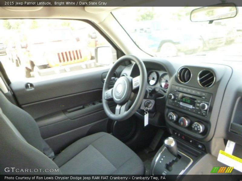 Bright White / Dark Slate Gray 2015 Jeep Patriot Latitude