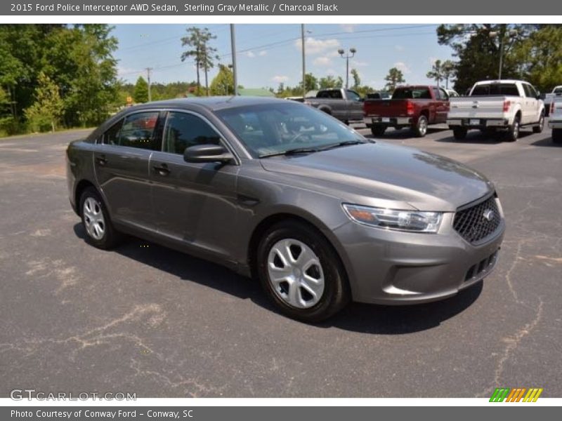 Sterling Gray Metallic / Charcoal Black 2015 Ford Police Interceptor AWD Sedan