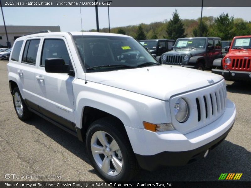 Bright White / Dark Slate Gray 2015 Jeep Patriot Latitude