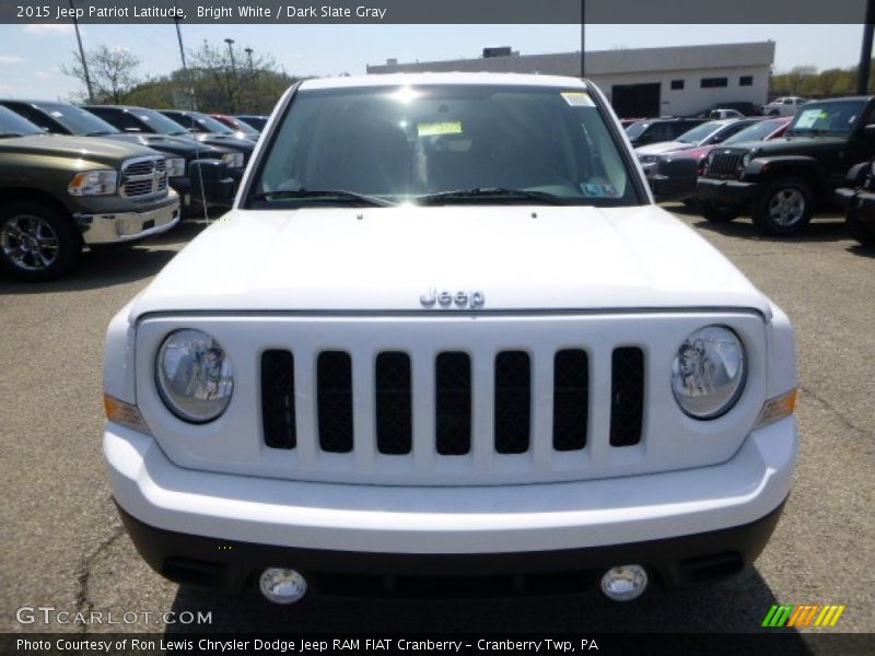 Bright White / Dark Slate Gray 2015 Jeep Patriot Latitude