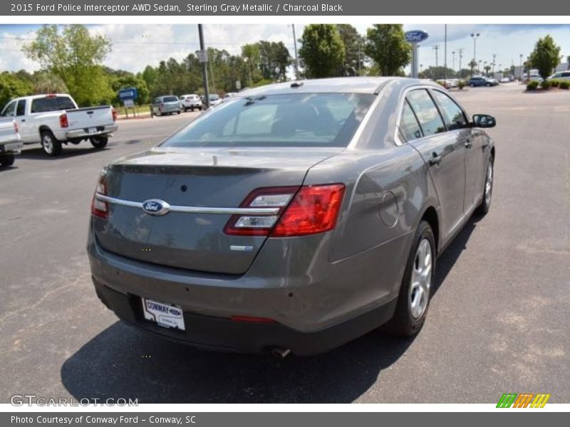 Sterling Gray Metallic / Charcoal Black 2015 Ford Police Interceptor AWD Sedan