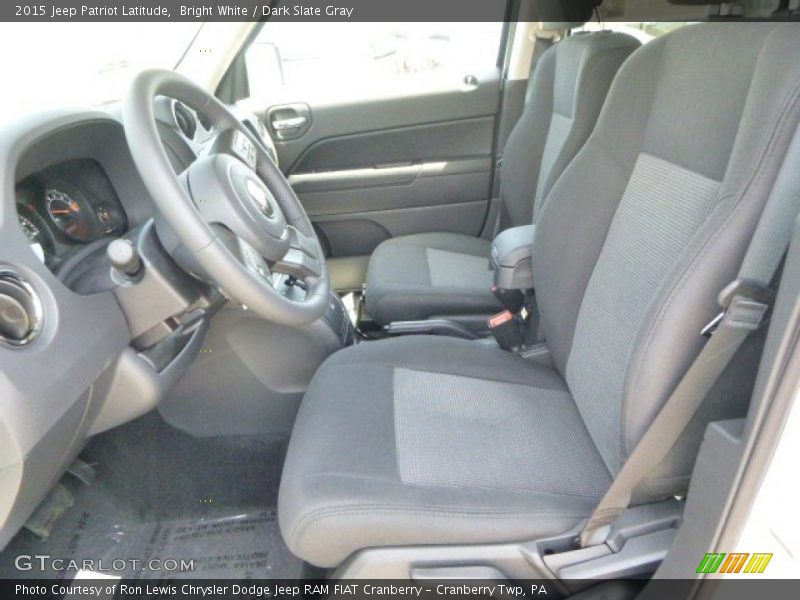 Bright White / Dark Slate Gray 2015 Jeep Patriot Latitude