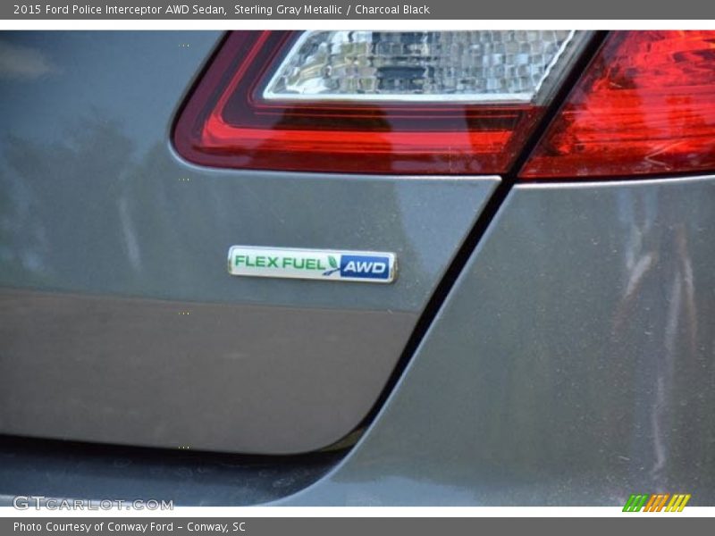 Sterling Gray Metallic / Charcoal Black 2015 Ford Police Interceptor AWD Sedan