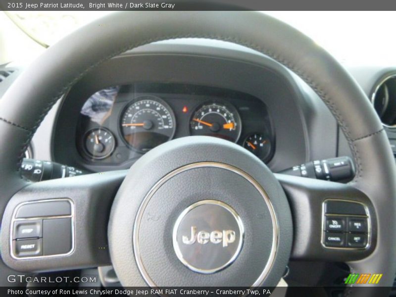 Bright White / Dark Slate Gray 2015 Jeep Patriot Latitude