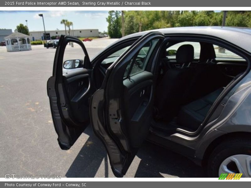 Sterling Gray Metallic / Charcoal Black 2015 Ford Police Interceptor AWD Sedan