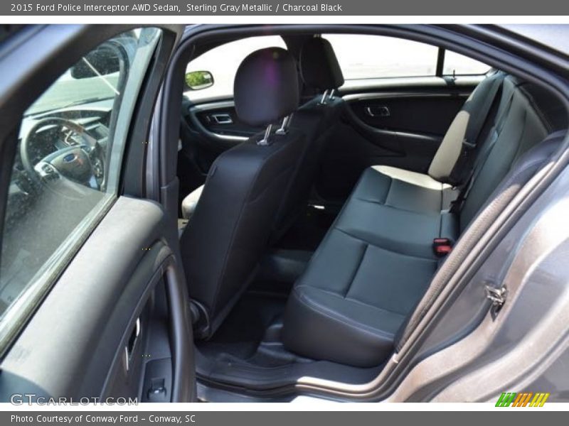 Rear Seat of 2015 Police Interceptor AWD Sedan