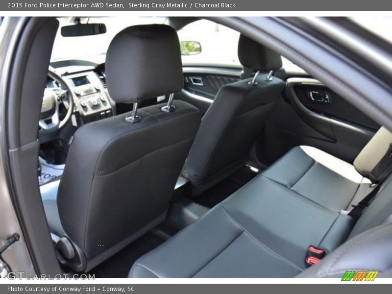Rear Seat of 2015 Police Interceptor AWD Sedan