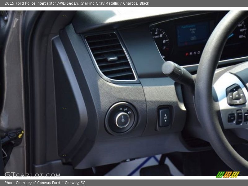 Sterling Gray Metallic / Charcoal Black 2015 Ford Police Interceptor AWD Sedan