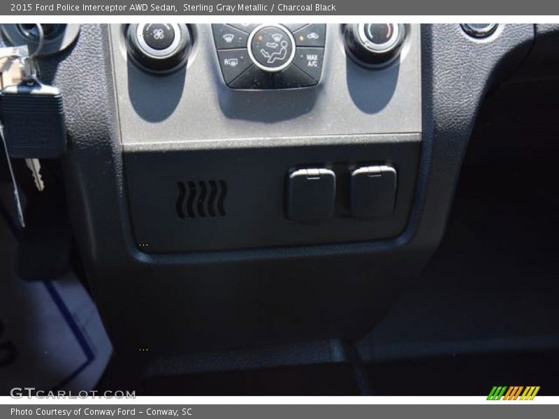 Sterling Gray Metallic / Charcoal Black 2015 Ford Police Interceptor AWD Sedan