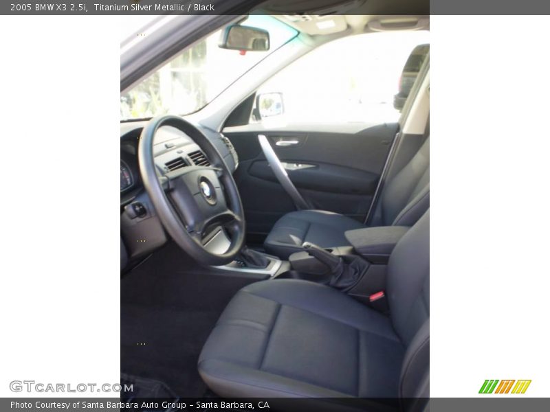 Titanium Silver Metallic / Black 2005 BMW X3 2.5i