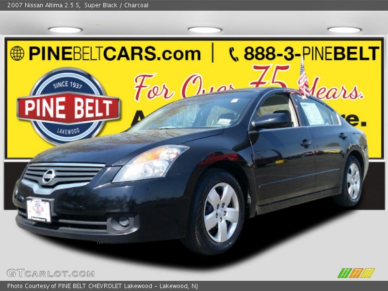 Super Black / Charcoal 2007 Nissan Altima 2.5 S