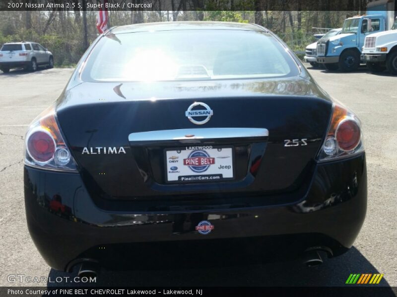 Super Black / Charcoal 2007 Nissan Altima 2.5 S