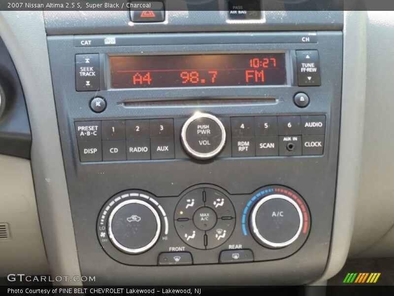 Super Black / Charcoal 2007 Nissan Altima 2.5 S