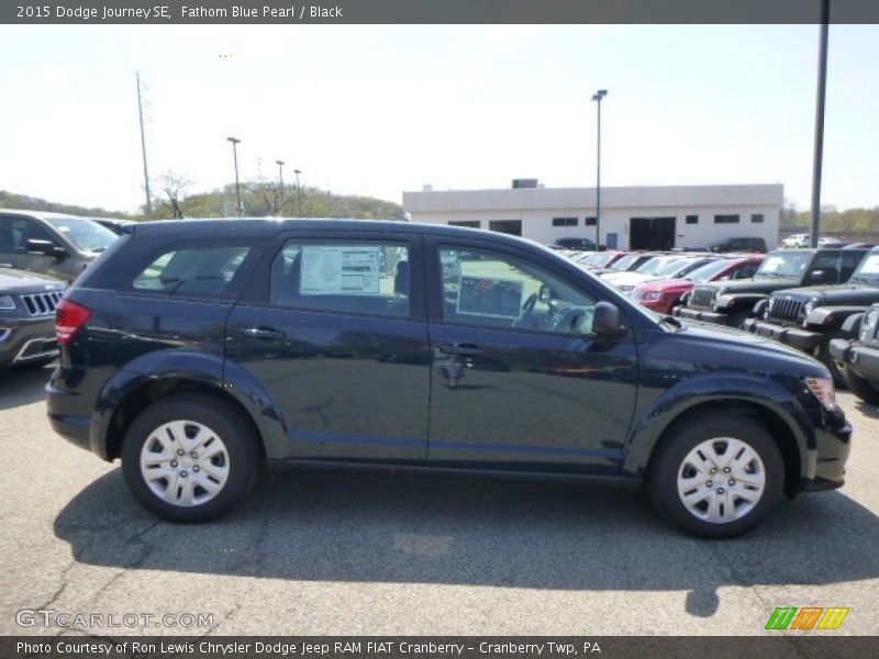 Fathom Blue Pearl / Black 2015 Dodge Journey SE