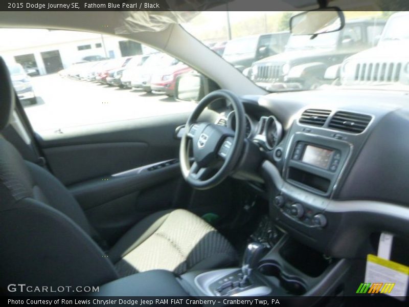 Fathom Blue Pearl / Black 2015 Dodge Journey SE