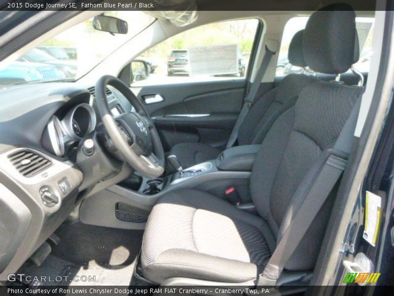 Fathom Blue Pearl / Black 2015 Dodge Journey SE