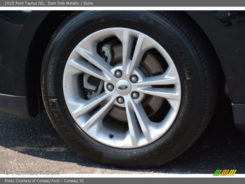 Dark Side Metallic / Dune 2015 Ford Taurus SEL