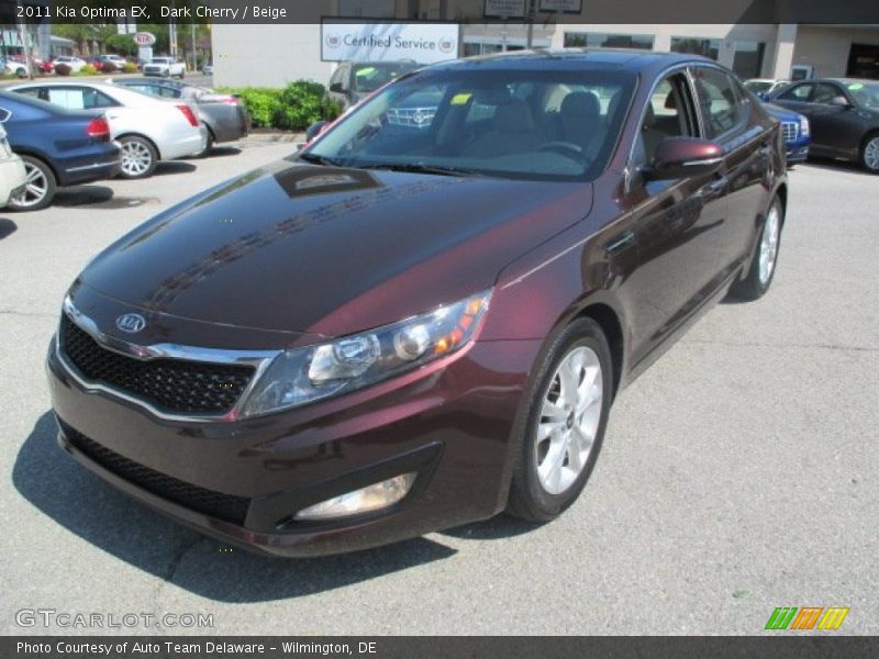 Dark Cherry / Beige 2011 Kia Optima EX